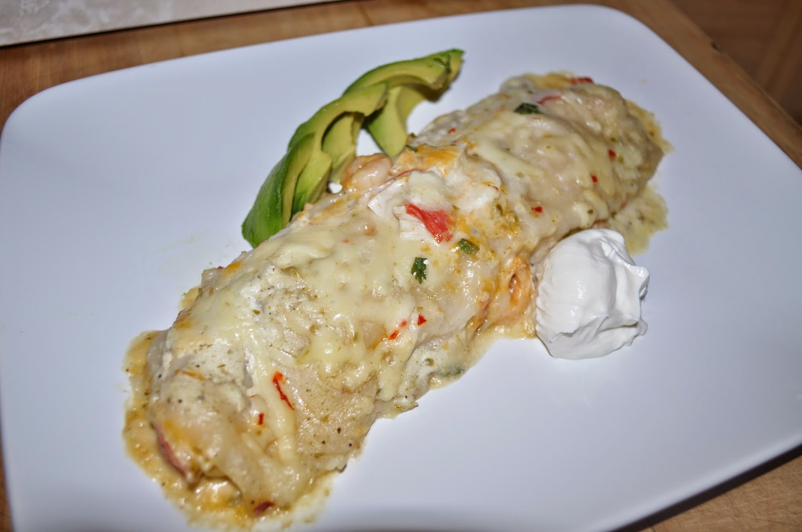 Carri Us Home Shrimp & Crab Stuffed Enchiladas